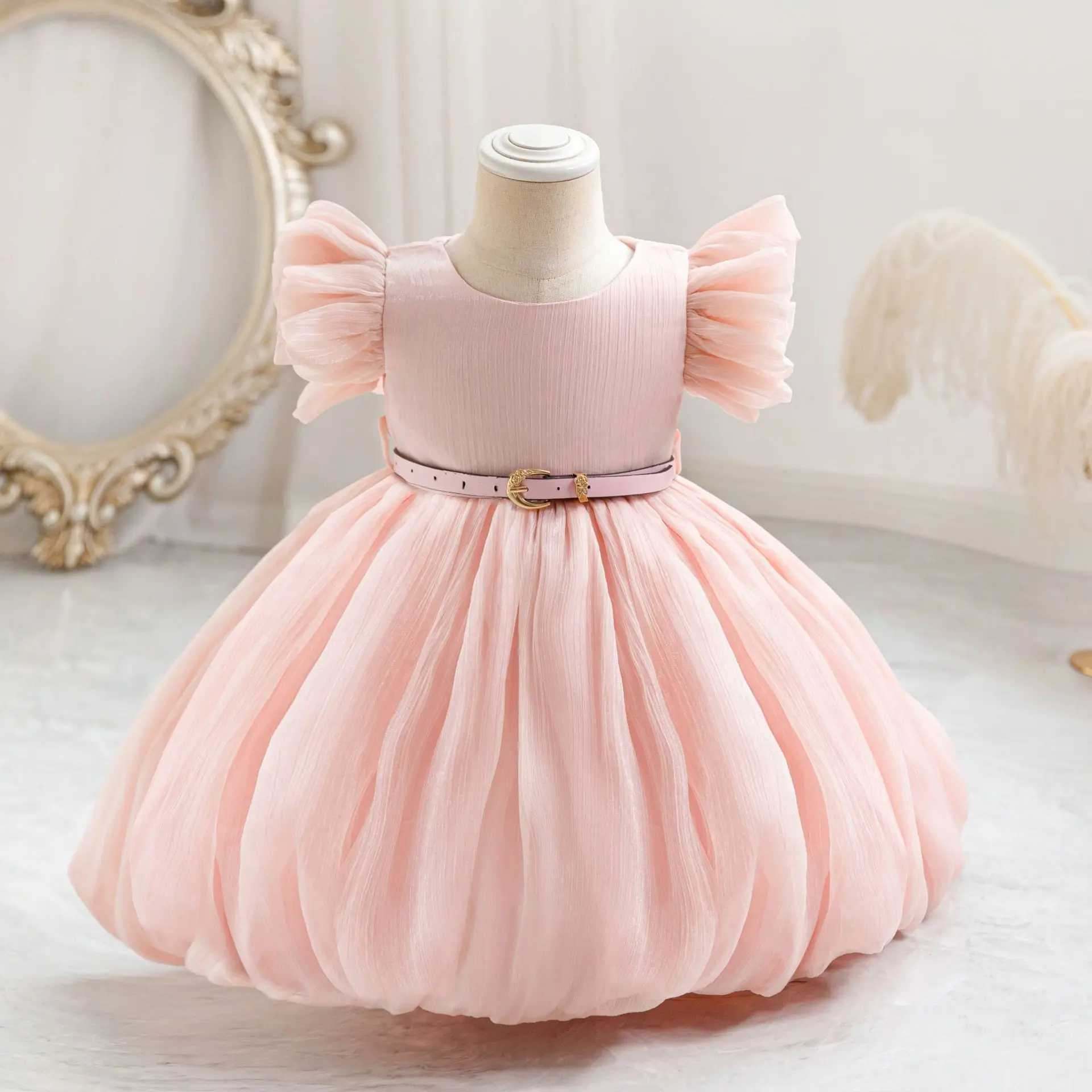 

Korean-style children's evening dress, little princess dress, high-end bubble dress, performance, girls' evening dress