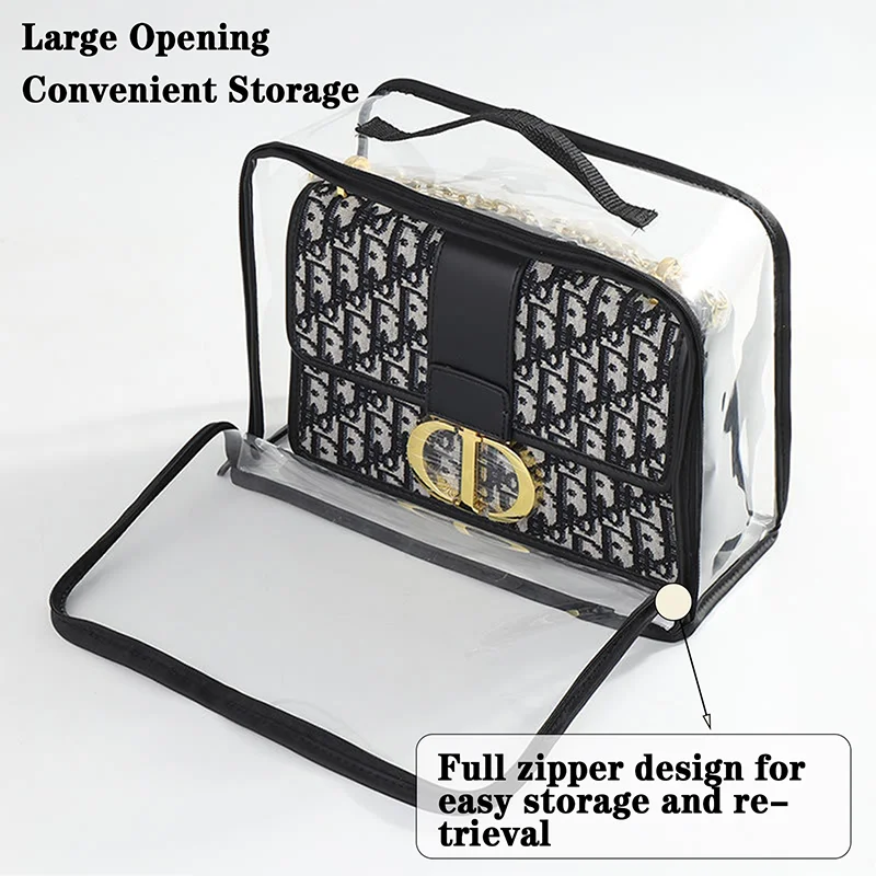 حقيبة شفافة مقاومة للغبار لخزانة الملابس المنزلية حقيبة تنظيم فاخرة مقاومة للماء ومقاومة للعفن والغبار ومقاومة للرطوبة