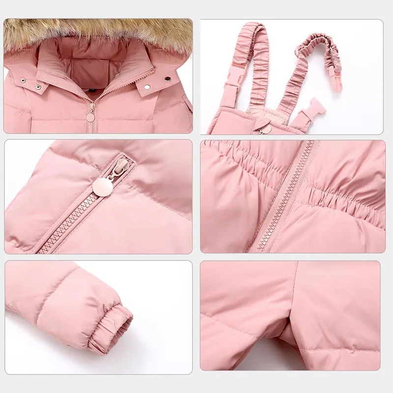 بدلة ثلج للفتيات الصغار ، جاكيت أطفال ، ملابس وردية للأطفال ، أطفال ، جديد ، من 12 إلى 18 ، 24 شهرًا ، 1 2 3 4 5 6 سنوات ، شتاء ،