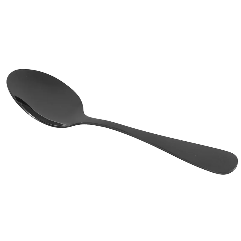 

LLCS-Black Teaspoons Teaspoons, Mini Stainless Steel Cake Spoons, Scoop For Ice Cream , Set Of 30 (Black Coffee Spoons)