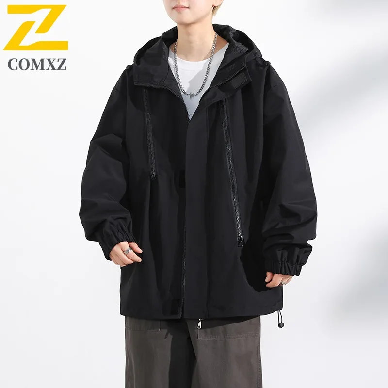 سترة EiAO الرجالية المقاومة للماء والرياح التكتيكية - معطف المشي لمسافات طويلة في الهواء الطلق للتخييم والصيد على طراز ملابس الشارع الحضرية سترة ساخنة #5