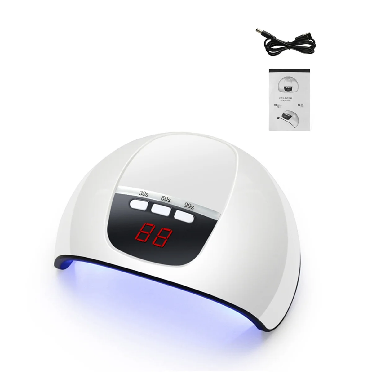 Nail Dryer LED Nail Lamp UV Lamp for Curing All Gel Nail Polish Portable Nail Dry Lamp with USB Cord White