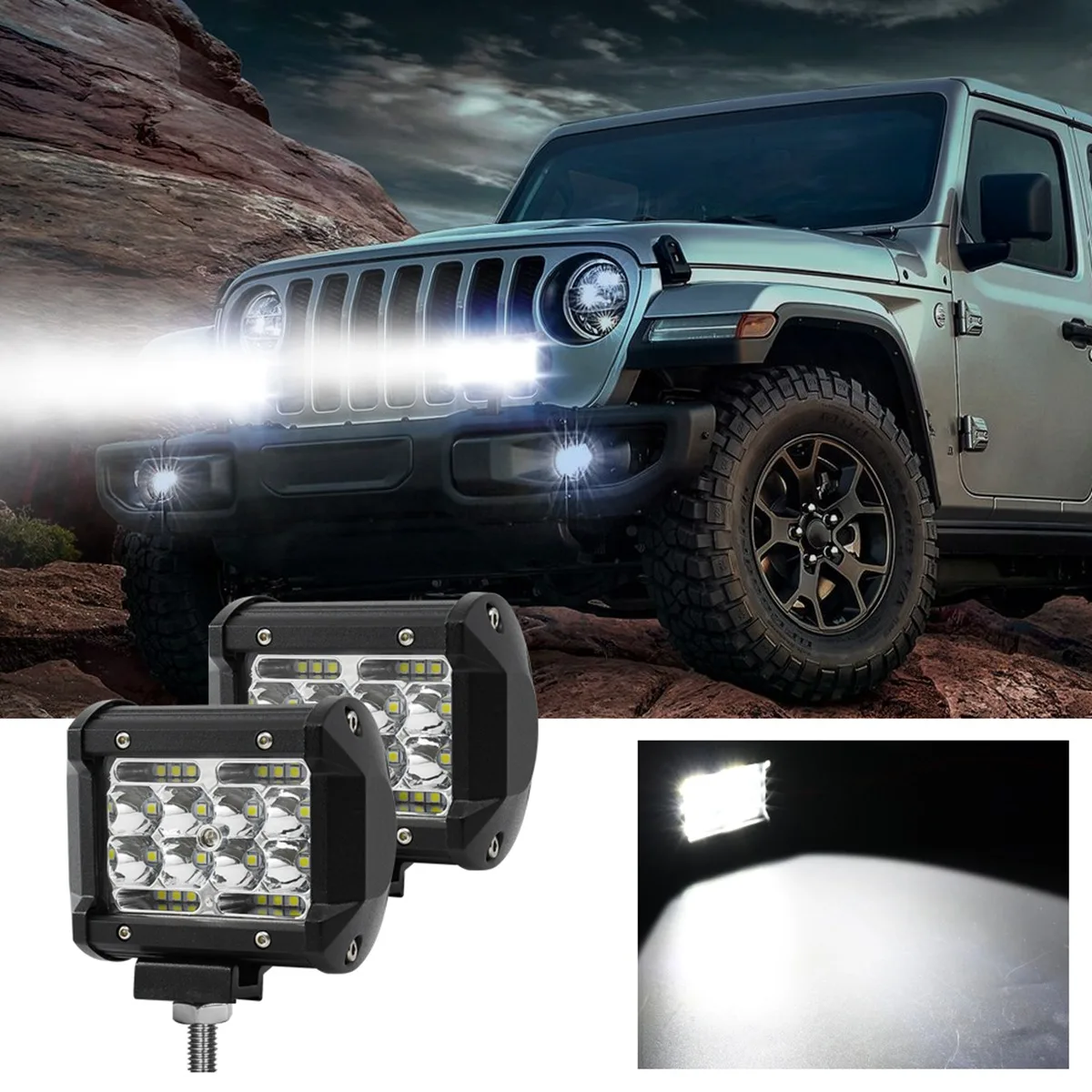 4 Inch 20W LED Bar Offroad 9-30V LED Light Bar Car Work Light for Trucks Tractor SUV ATV Niva 4X4 Auto Accessories