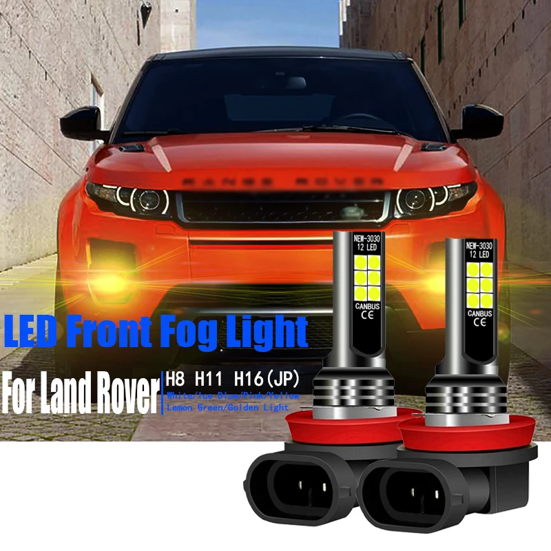 

2pcs Car LED Front Fog Light Signal Blub Lamp H8 H11 For Land Rover Discovery 3 LR3 4 LR4 Freelander 1998-2014 Range Rover Sport