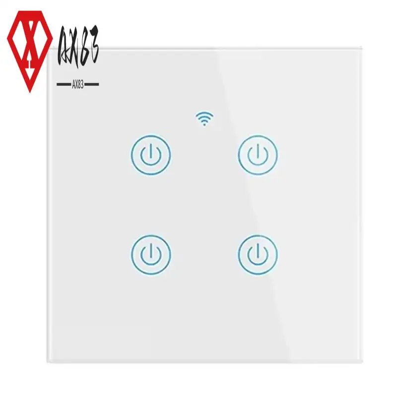 

AX83-Cerhot Homekit Wifi Smart Switch Touch Key Siri Control 1/2/3/4 Gang No Neutral And Neutral Needed Dual Mode EU Plug