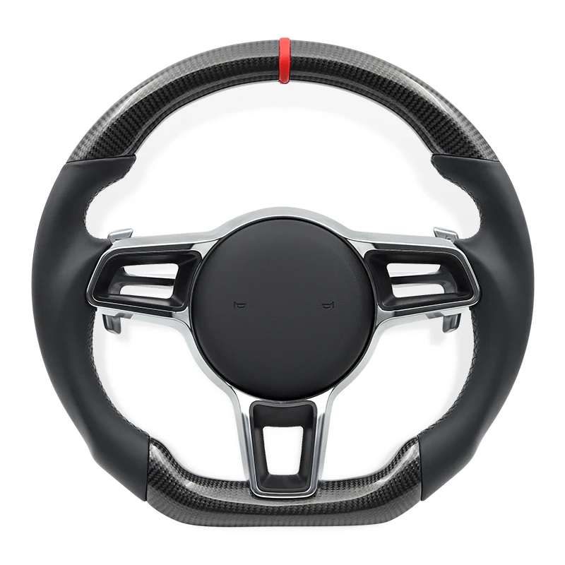 

Руль из углеродного волокна для Porsche Cayenne Macan Boxster Cayman Taycan Panamera Carrera 718 991 992 911 970 996 981 987 GTS