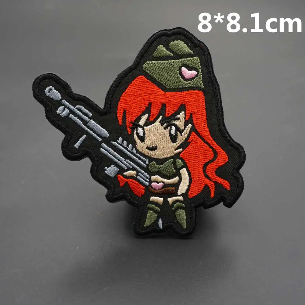 Military Tactical Soldier 3D Embroidery Patches Army Badges with Hook Backing for Clothing Sewing Supplies Decorative DIY