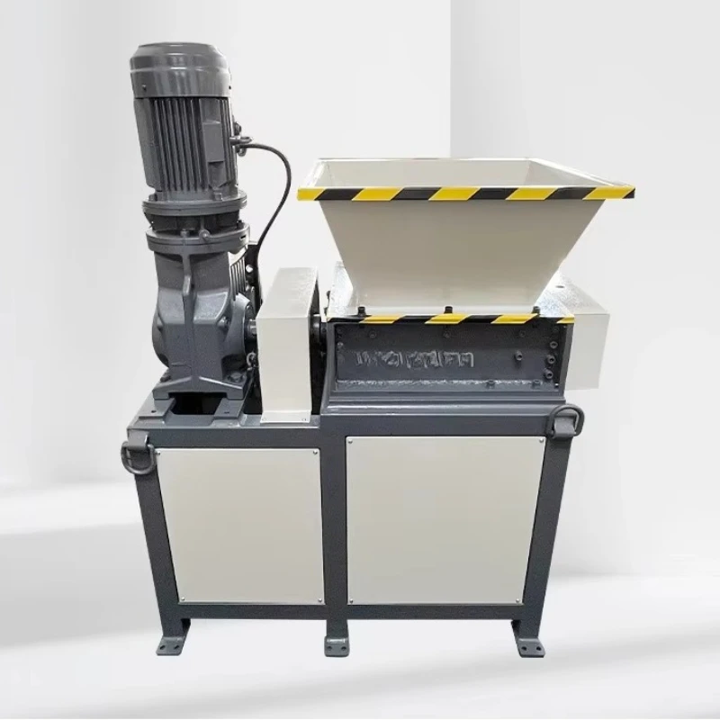 

PP PE PVC ABS PS PA used double shaft plastic crusher shredder, live movement for crushing PMMA PC PET material