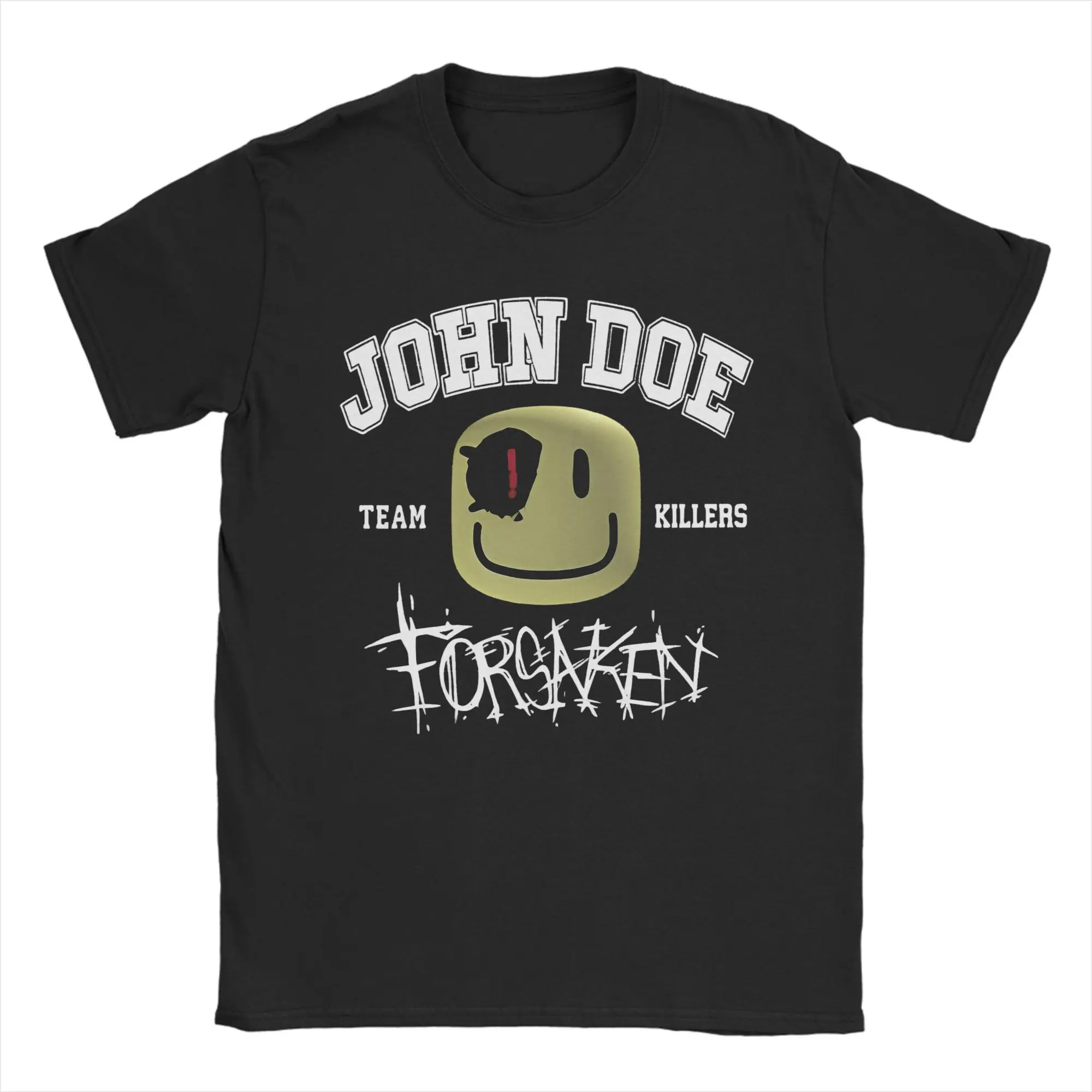 تي شيرت Forsakens Game John Doe للرجال من القطن، قمصان Ulzzang Crewneck بأكمام قصيرة #1