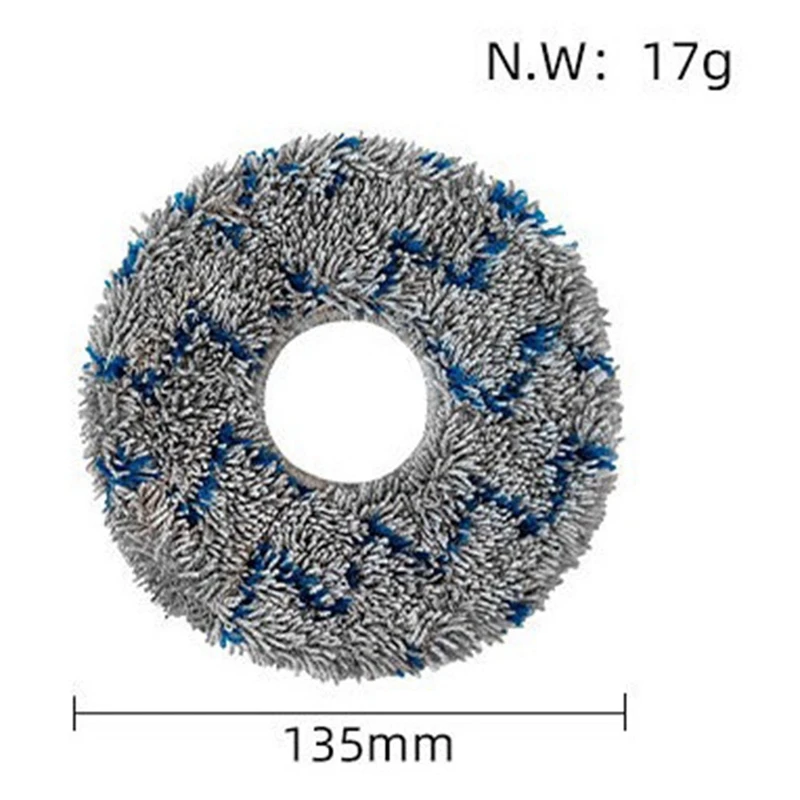 แผ่นถูพื้นไม้ถูพื้นซักได้แบบนำกลับมาใช้ใหม่ได้สำหรับ Ecovacs T10หูกวางรอบทิศทาง/T10เทอร์โบ/X1รอบทิศทาง/X1 turbor