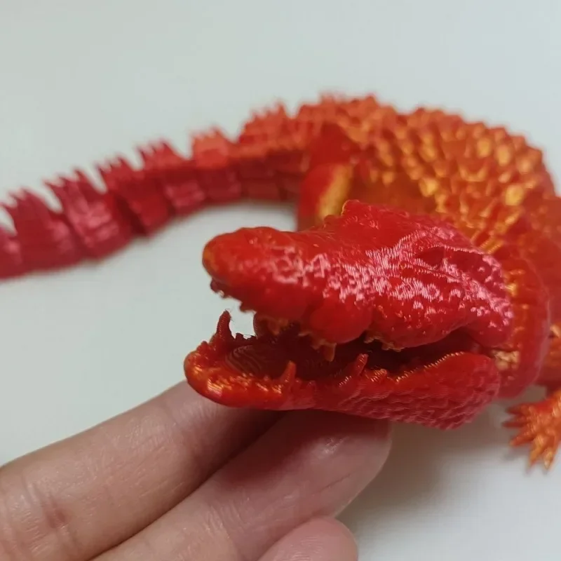 3D Printed Bionic Doll Crocodile Gift for Kids with ADHD Perfect for Birthdays Home Offices Decoration Modern Luxury Accessories