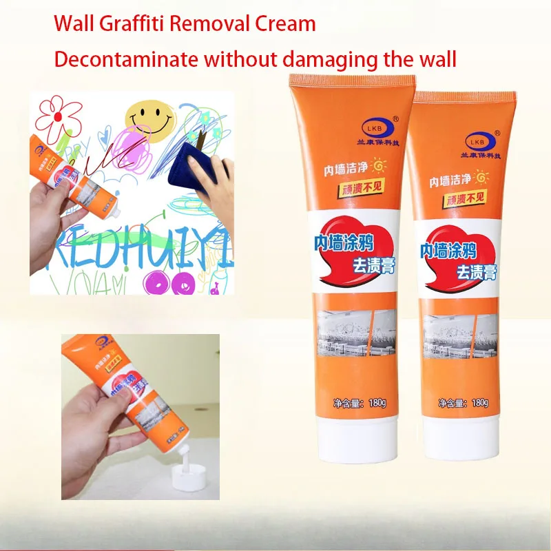 Magic Wall Stain Remover Paste-Child-Safe Scuff Mark Eraser for White Walls No-Scrub Drywall Cleaner for Graffiti & Fingerprints