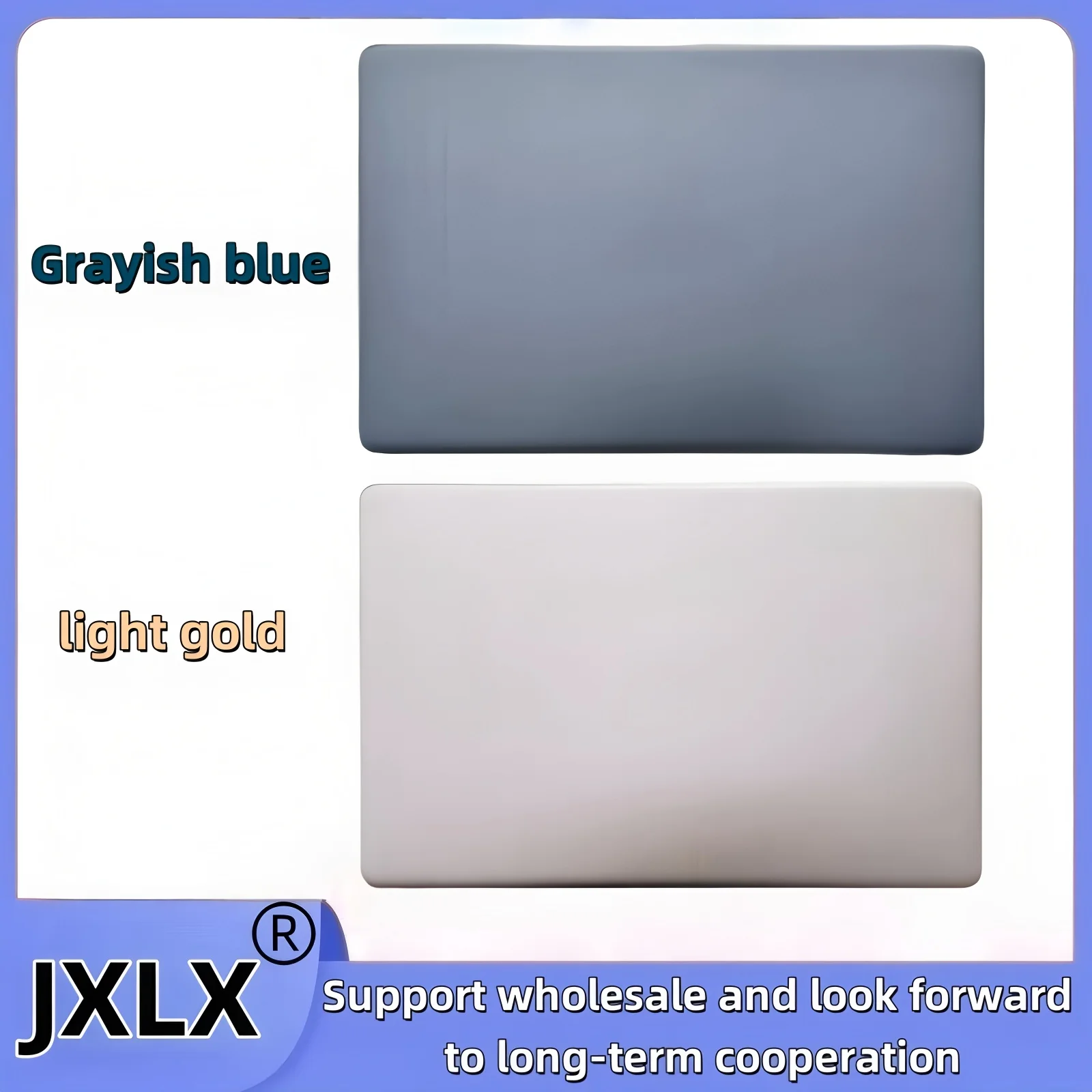 JXLX® New For VivoBook X510 S5100U F510U/UA X510UR/UA/UQ V580Q Laptop LCD Back Cover Top Case/Grey Blue/Light Gold