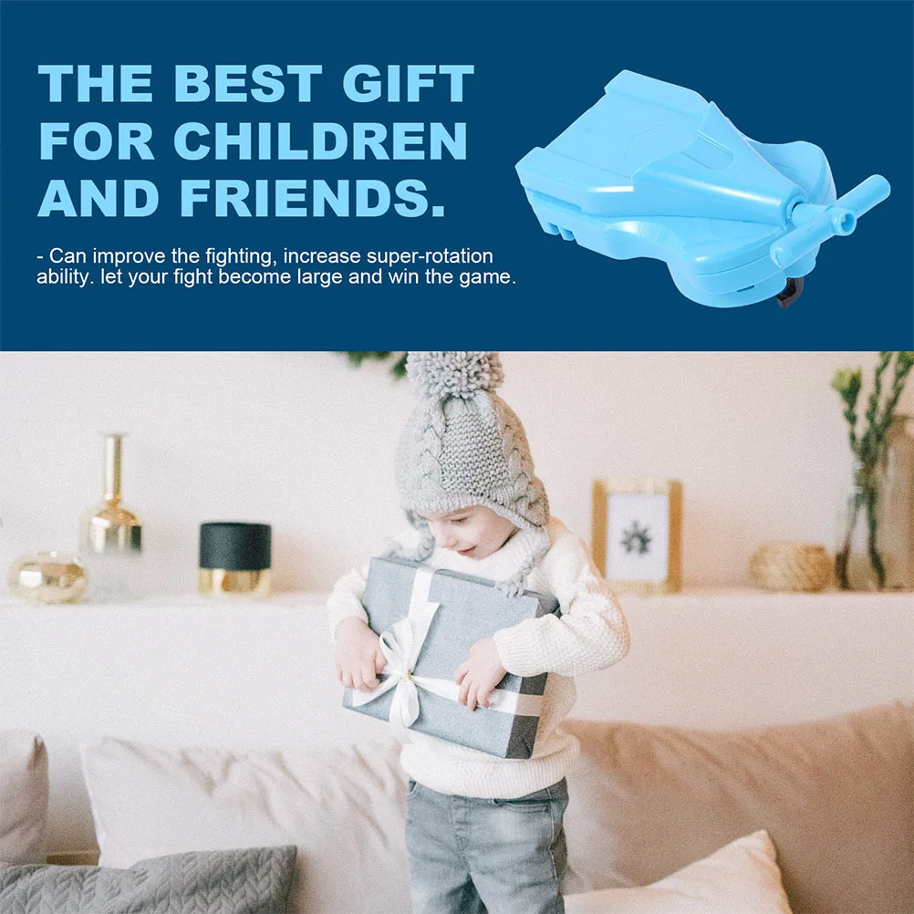 

2pcs Gyro Launcher Durable Plastic Random Color String Burst For Kids Educational Play Tops Accessory Peg-Top Launcher