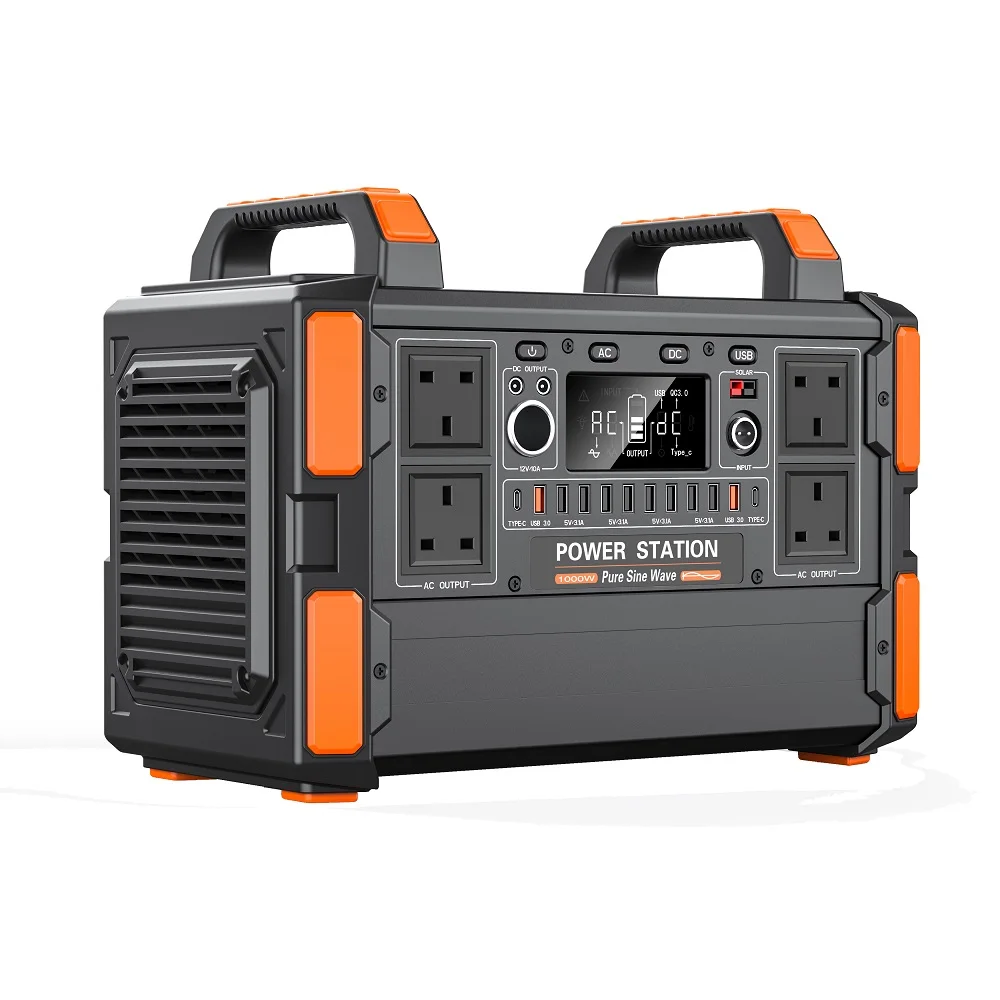 

Supply 1200w Tragbare Powerstation Lifepo4 Battery Bank Mobile Portable Power Station 1000w Charge Generator Solar Homes Battery