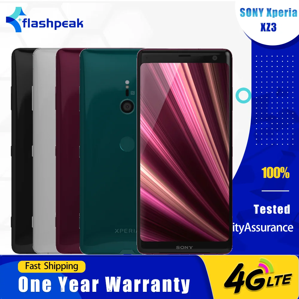 Original Sony Xperia XZ3 SO-01L 4G LTE Mobile Phone NFC 4GB+64GB