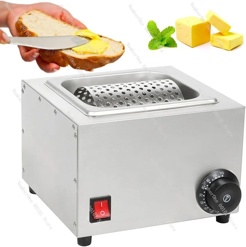 Electric heating butter roller melting machine stainless steel American burger tool street stall DIY mold applicator