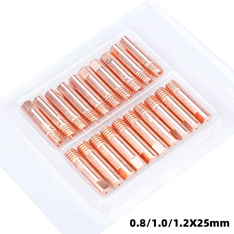 

40Pcs Welding Contact Tips Flux Core Gasless Nozzle Replacement Kit Rose Gold Welding Torch Accessories Durable Welder