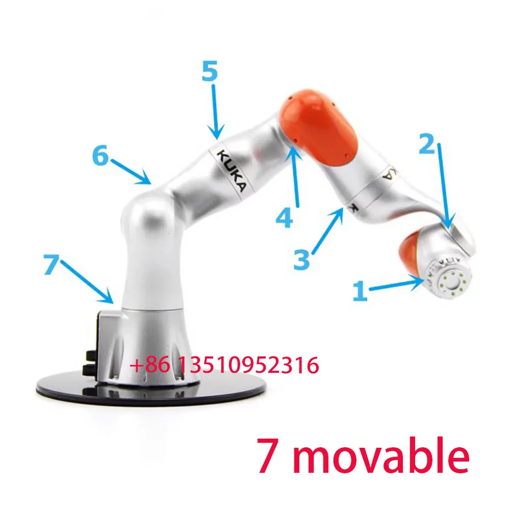 Nuovo CNC 1:6 KUKA LBR iiwa robot industriale modello di braccio meccanico display per sussidi didattici a sei assi