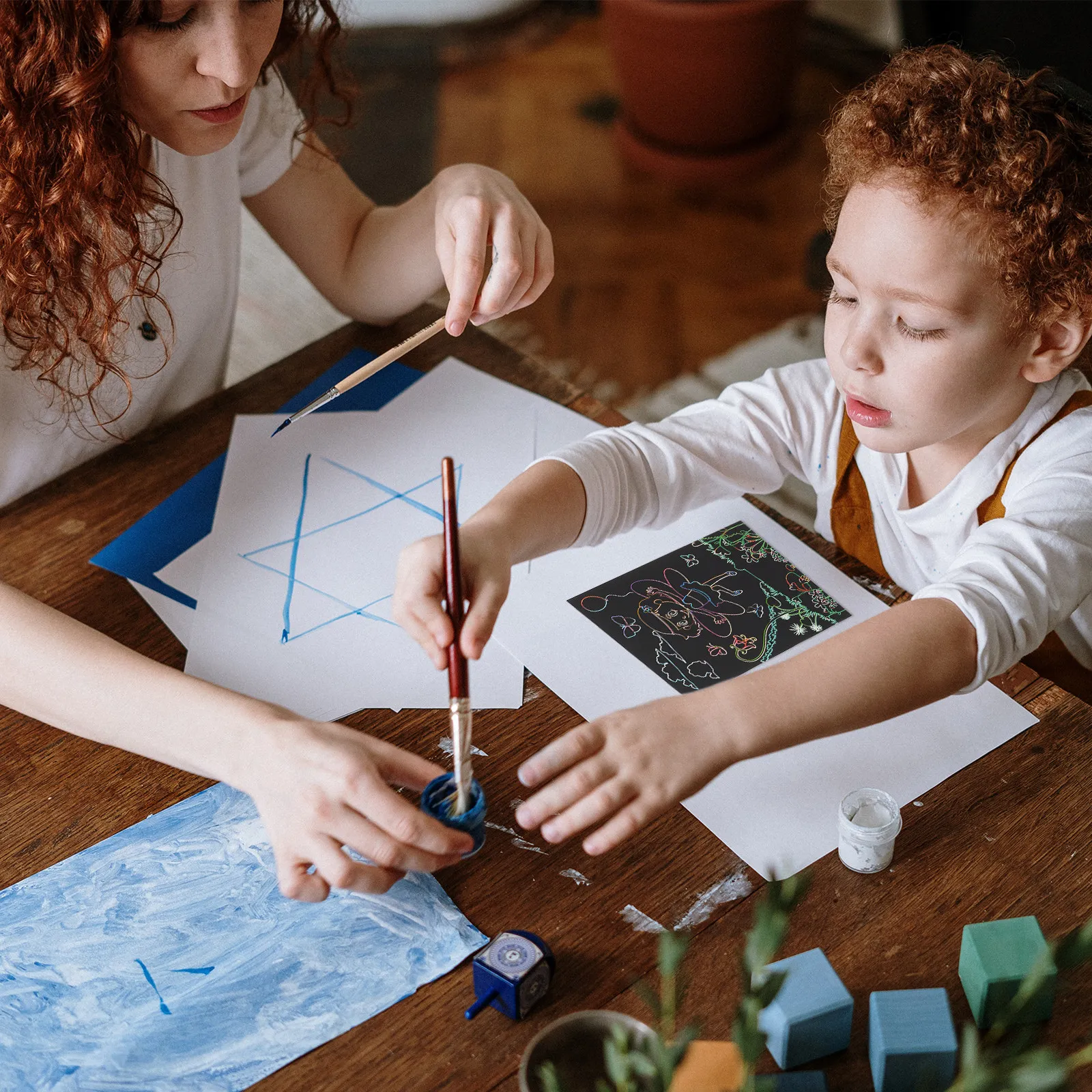 

1Set Scratch Painting Paper Set Creative Art DIY Graffiti Kit Educational Activity Gifts Scratching Painting Paper