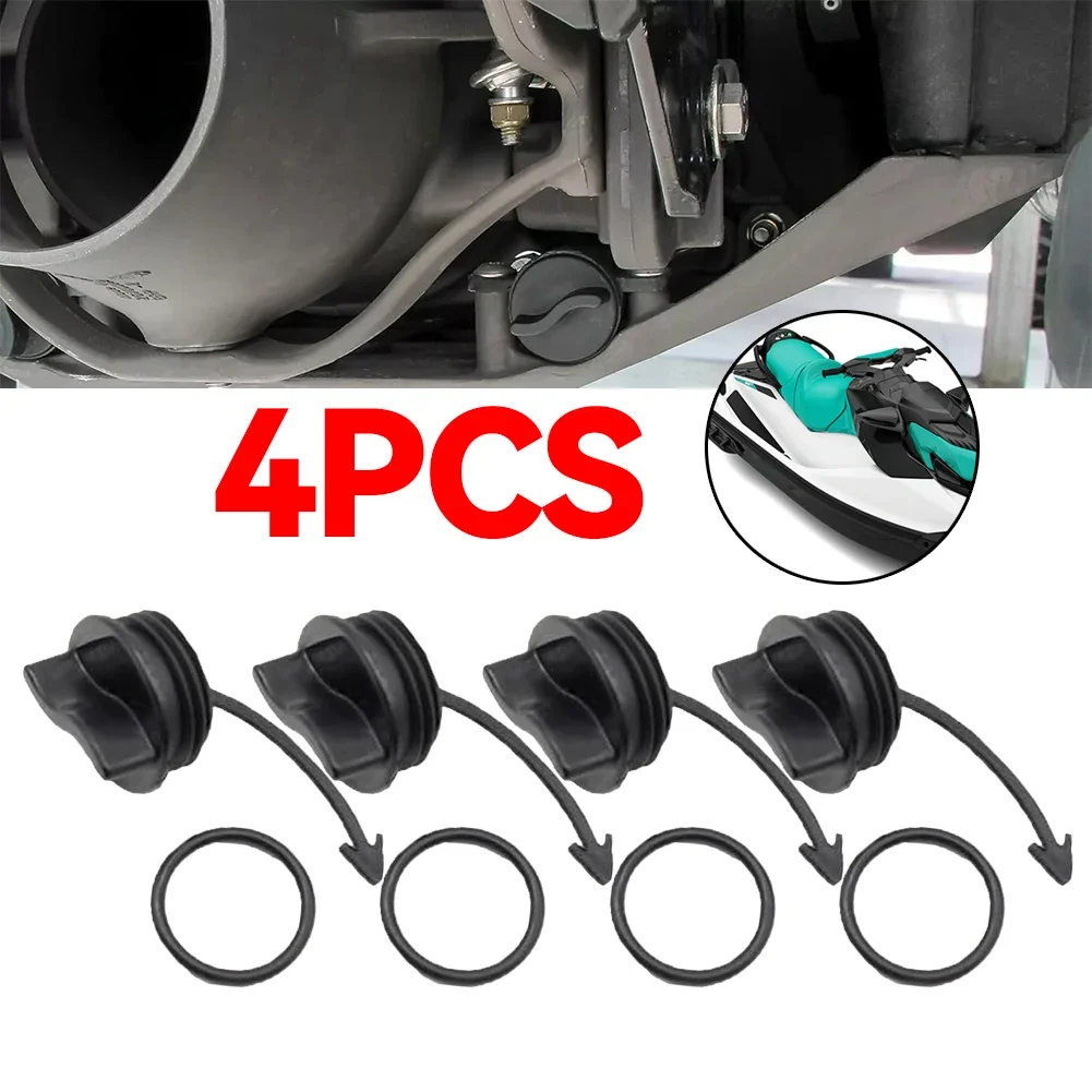

4Pcs Drain Plug Assembly 292001352 292002024 Water Clog Replacement Parts Compatible with SeaDoo Spark RXT GTI GTX Wake