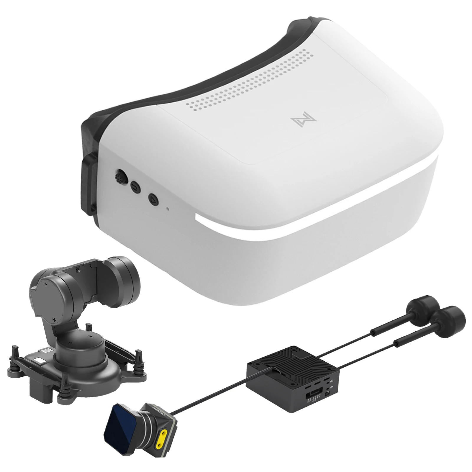 Walksnail Avatar HD Goggles L Moonlight Kit 4K/60FPS GM3 Gimbal Head Track System All-in-One Set voor Wltoys RC auto HD FPV Racing
