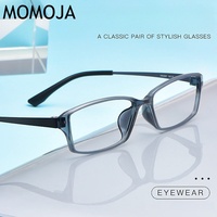 MOMOJA New Pure Titanium Square Plate Men's Eyeglass Frame Full Frame Business Optical Prescription Glasses For Women HW2057