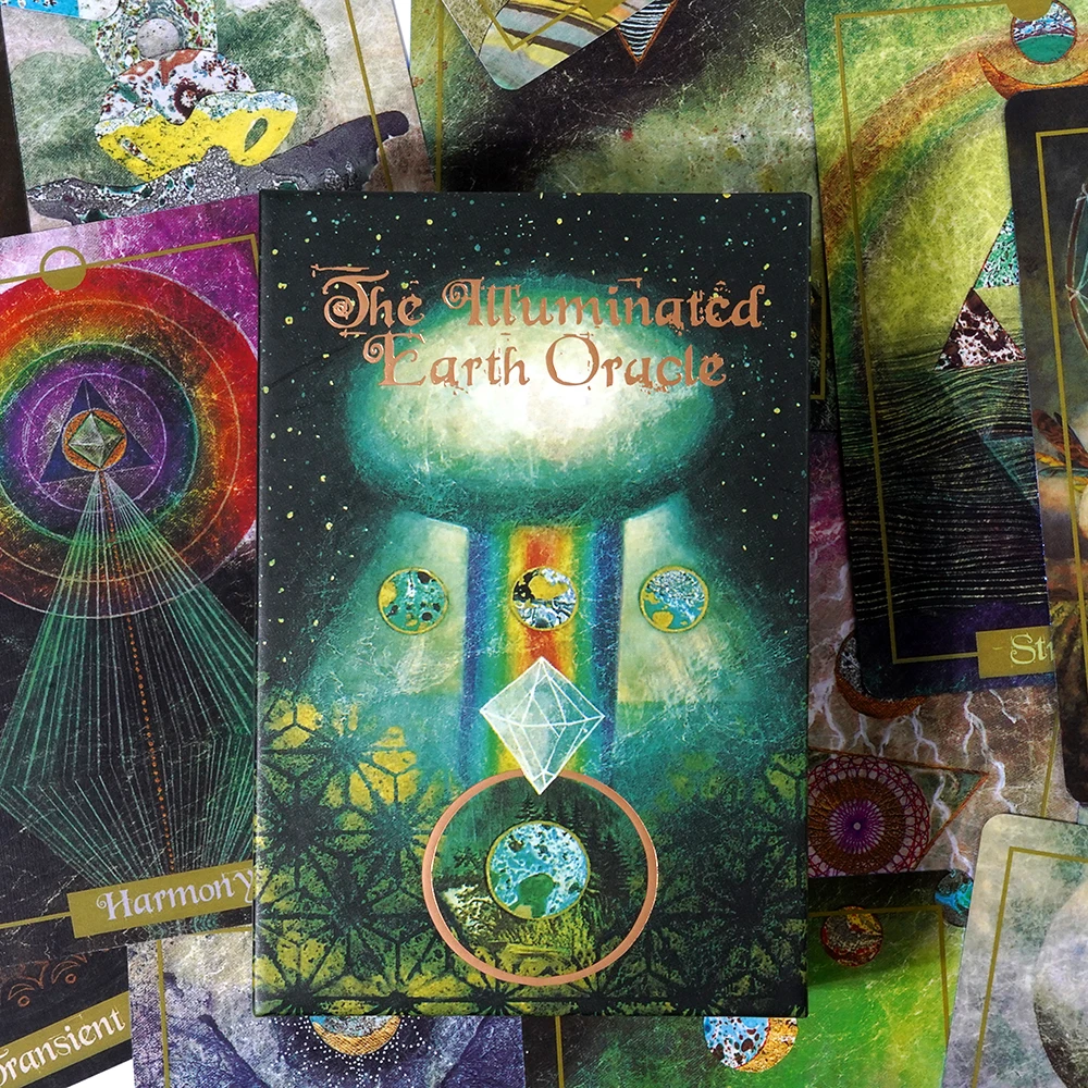 Illuminated Earth Oracle Card Deck Tarot Divination 63-Card Oracle Deck Inspired By The Beauty And Mystery Of The Natural World