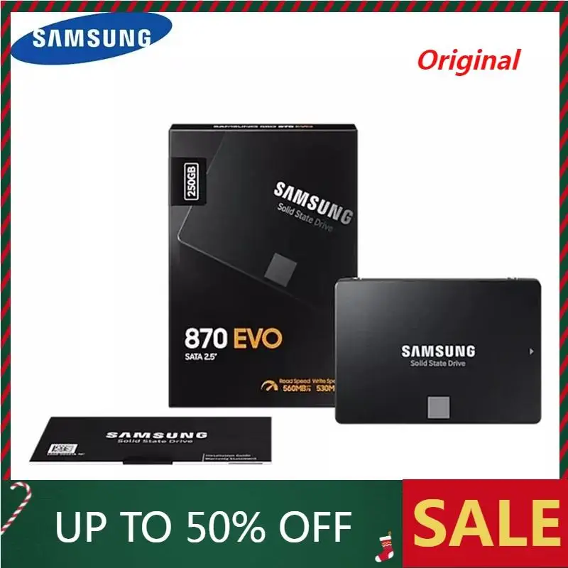 Imagem -02 - Samsung-disco Rígido Ssd Interno 25 Polegadas Hdd Hdd Também Também Também 500gb 250gb 25 Polegadas para Laptop Desktop pc hd 870 Evo