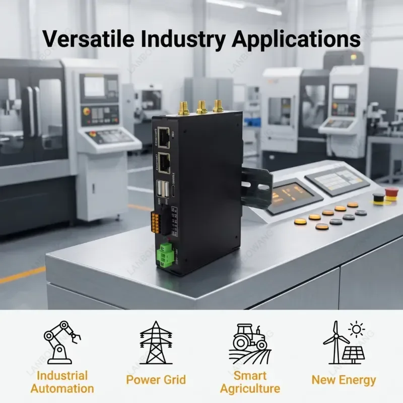Industrial 4G LTE Gateway RK3506 Ubuntu Linux RS485 LoRaWAN CAN WiFi IoT Router 9-36VDC Wireless Module For Smart Factory