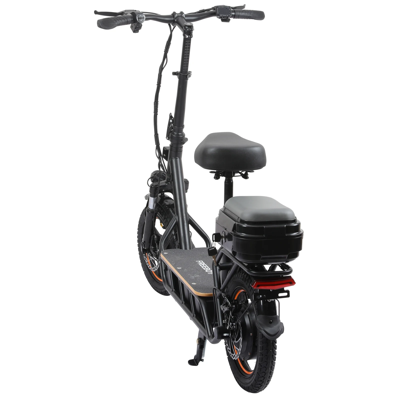 *forUK Warehouse H14 Model 14 Inch Electric Scooter 48V 750W Foldable Portable Adult Seat Shopping Basket 10-20Ah Batte