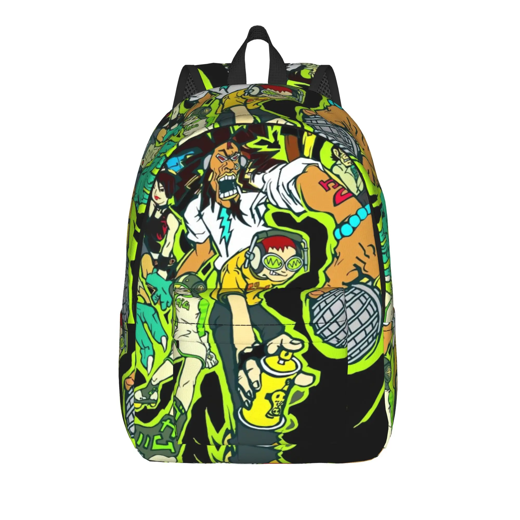 Jet Set Radio Future Backpack  University Backpacks Girl Design Breathable High School Bags Streetwear Rucksack