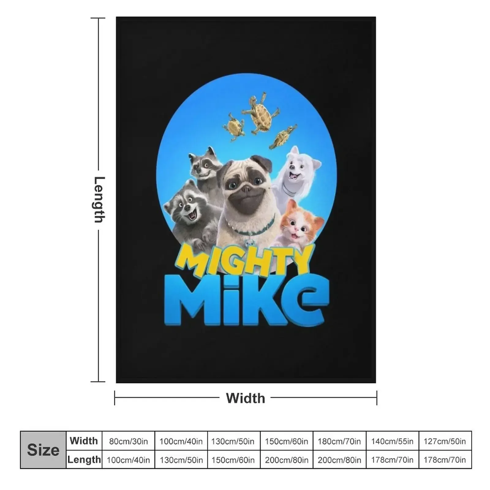 Lover Gift Mighty Mike Gifts For Movie Fan Throw Blanket Thins valentine gift ideas Plaid on the sofa Blankets