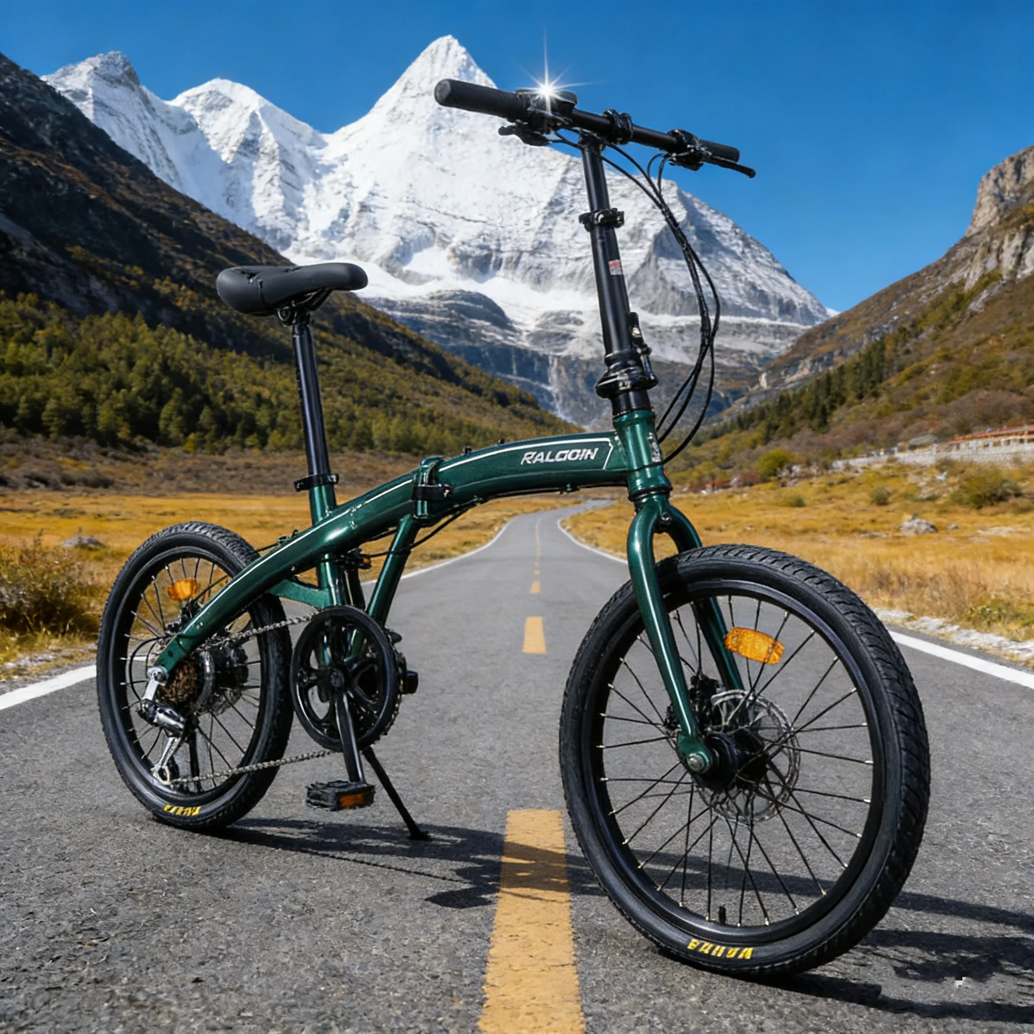 

Ультралегкий портативный складной велосипед с гидравлическими дисковыми тормозами, рама из высокоуглеродистой стали, с безопасной складной застежкой, 20/22 дюйма