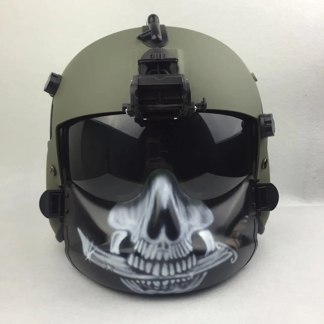 Reprint  HGU-56P The Aviation Helmet MFS Black Protective Face Mask