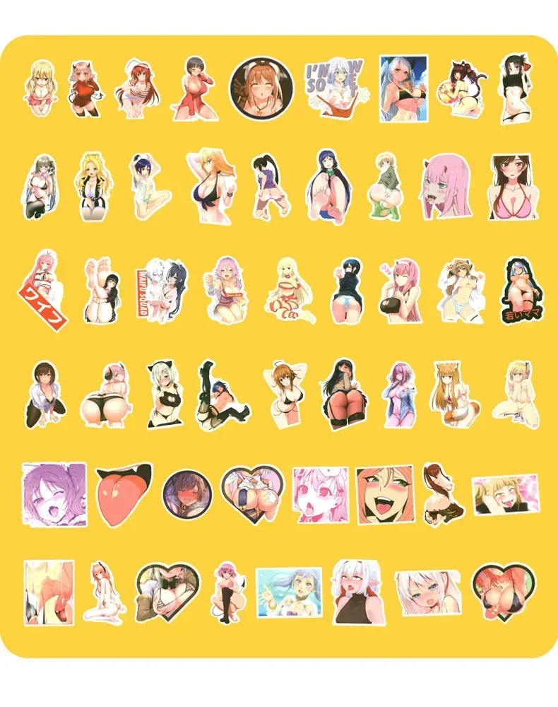 Bunny Girl Sexy Maid Loli Comic Stickers, Anime, 2 dimensions, 100 pièces