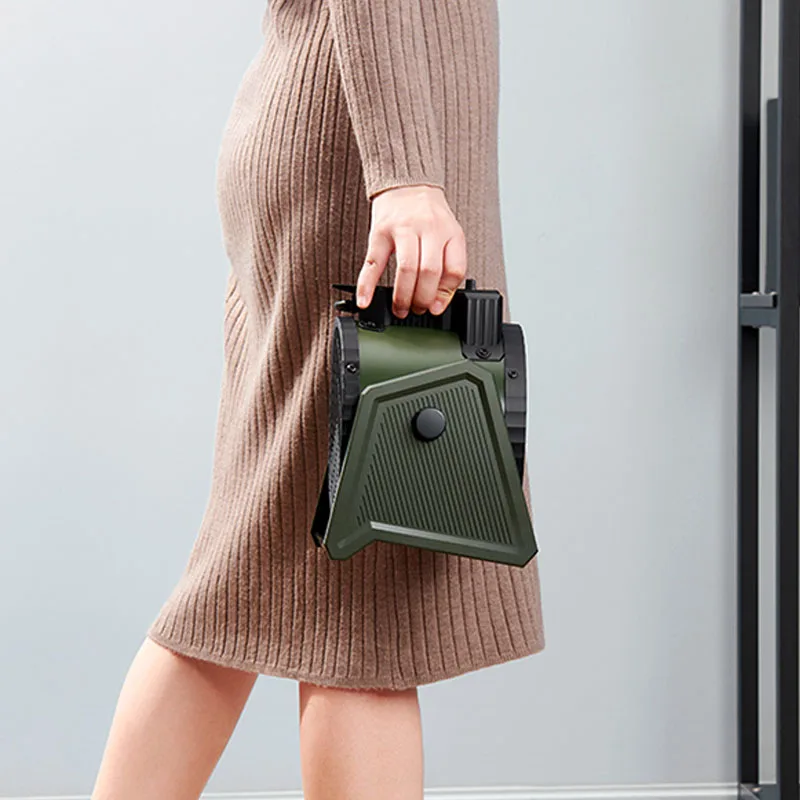 Aquecedor de ar aquecedor doméstico desktop pequena pistola aço ventilador ar quente do banheiro rápido aquecimento termoelétrico industrial alta potência