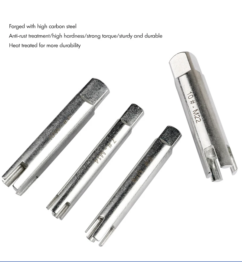 10PCS Schraube Tap Extractor Set M4-M22 Beschädigt Schraube Tippen Entferner Legierung Stahl Gebrochen Kopf Wasserhähne Schlüssel Extractor Drill Bit – Detail 3