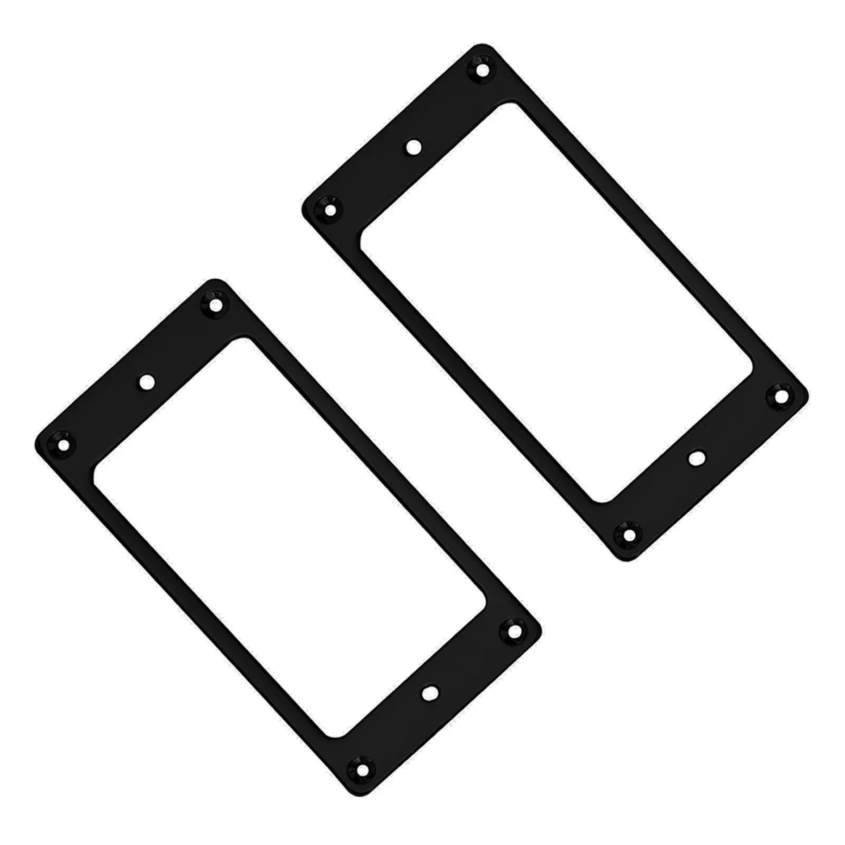 SMIEA Metal Humbucker Pickup Ring Cover Frame Replacement Compatible with LP Guitar Mounting Electric Guitars (Black)