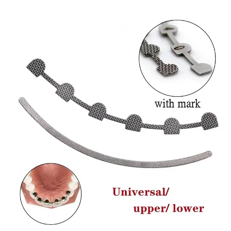 

4PCS/2Bag Dental Orthodontic Bondable Lingual Retainers Mesh Base Maxilla And Mandible Accessories Dental Material