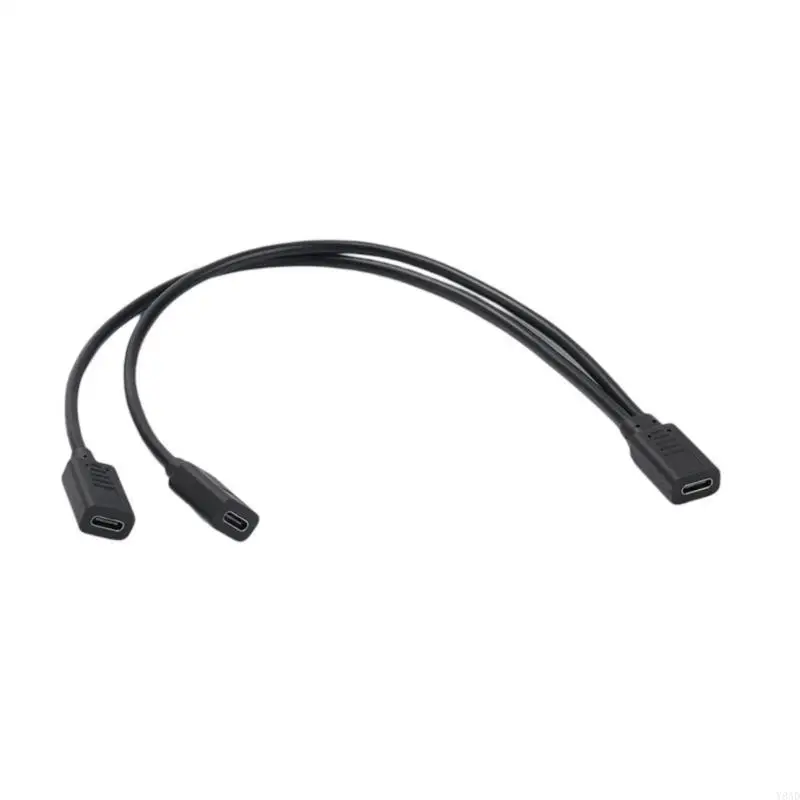 

Y8AD USB C Splitter USB C to 2 USB C Female Cable USB C Headphone Converter USB C