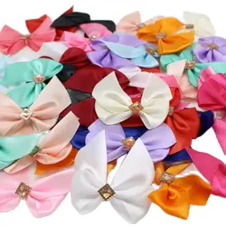 20 or 50PCS 50*50mm Ribbon Bows for Crafts Bowknot  kokardki dekoracyjne mini Craft Supplies Wedding Suppli  Decoration Bows