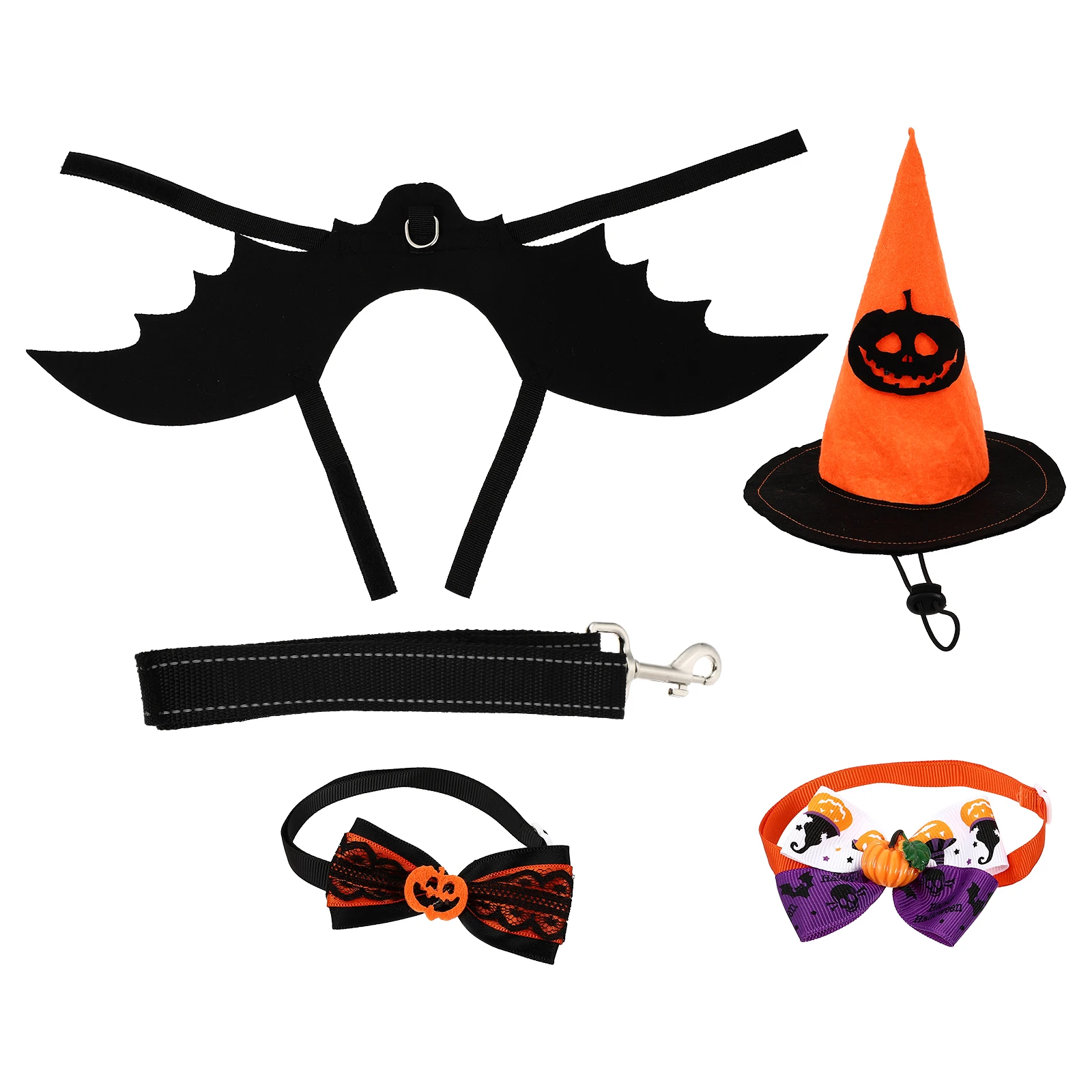 

Costume Set Dog Costume Wing Adjustable Pet Hat Halloween Supplies Decorative Apparel Lightweight Comfortable Pet Wear