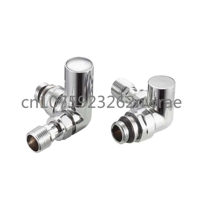 Brass Forged Chrome Corner Heating Radiator Valves for Heated Towel Rails BJ21009