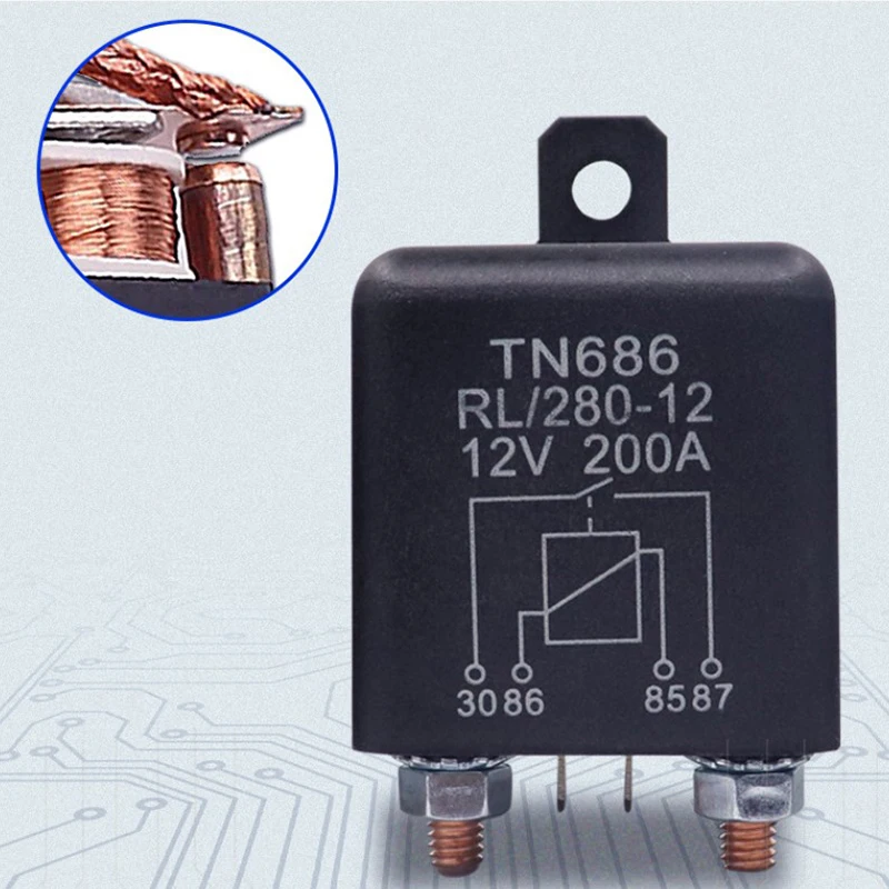 High Current Relay Starting relay 200A 120A 100A 12V 24V Power Automotive Heavy Current Start relay Car relay Truck Motor