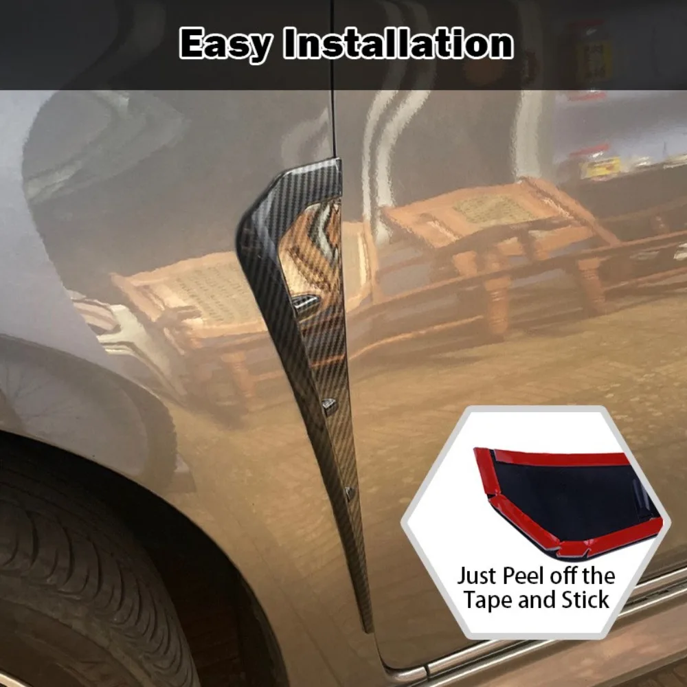 Carbon Fiber Car Side Fender Vent Air Wing Cover Body Trim Accessories Fit for Honda Civic Sedan Coupe Hatchback 2016-present view 6