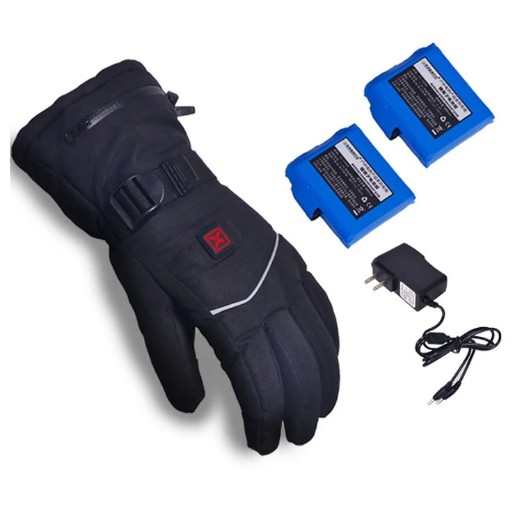 Men Women  Rechargeable Battery Motorcycle Racing Cycling Winter Warmer Skating Ski Heated Gloves