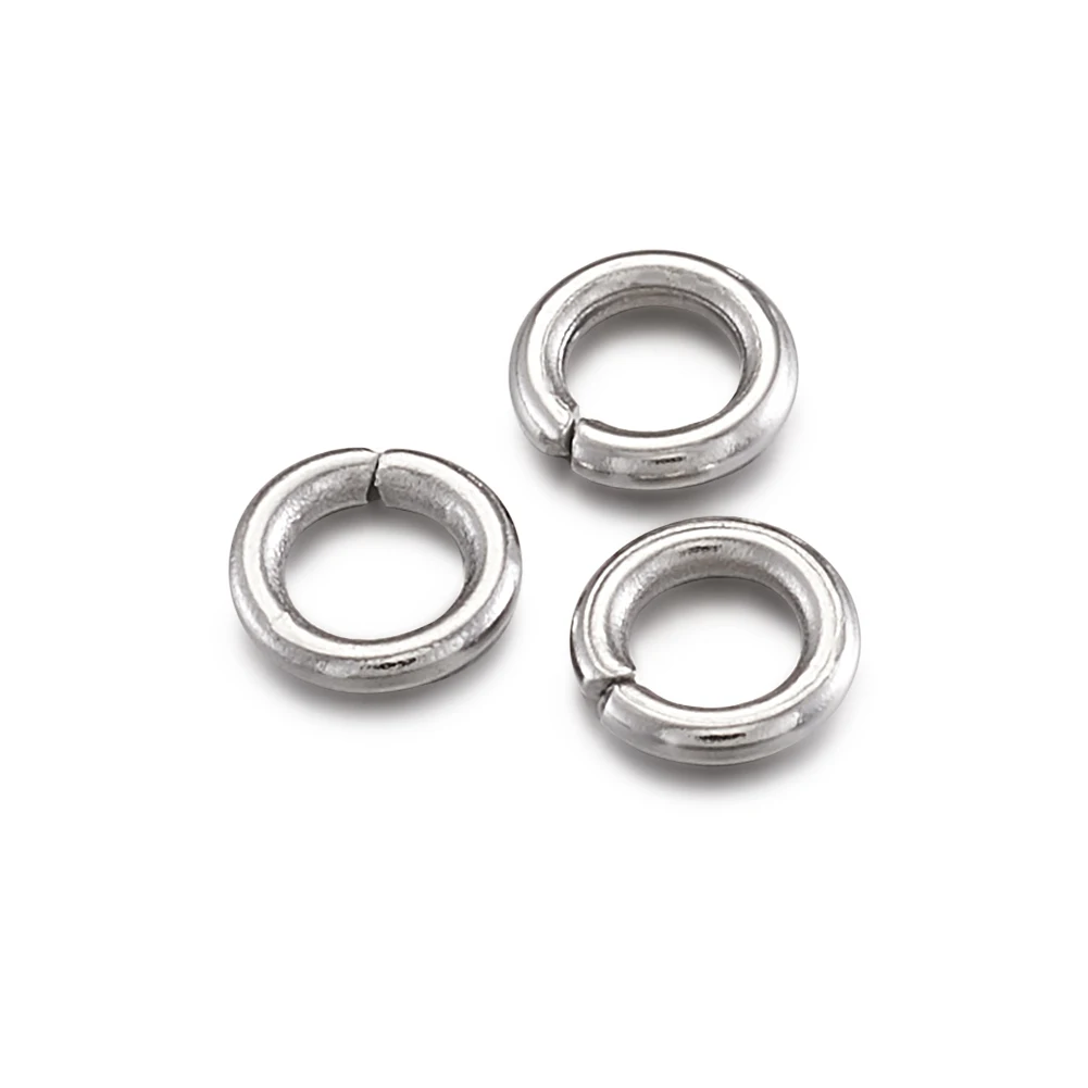 10g 304 Stainless Steel Unsoldered Jump Rings 3/4/5/6/7/8mm Metal Jump Ring 18~22 Gauge Connectors DIY Jewelry Making Supplies