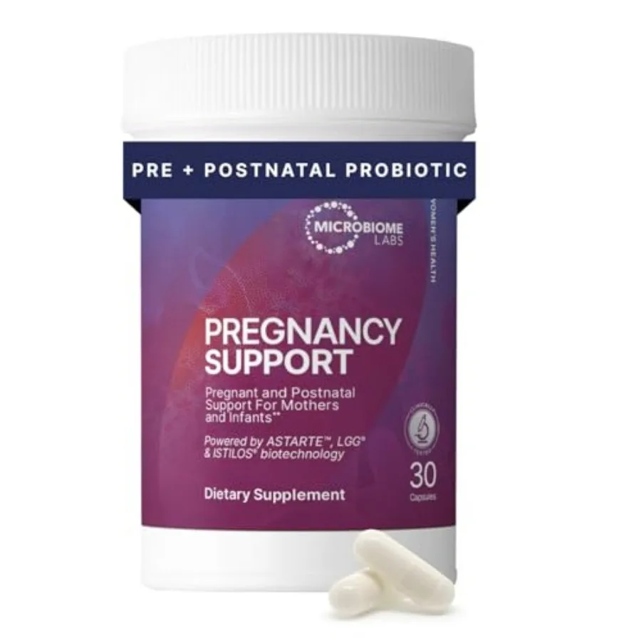 Pregnancy Support - Prenatal and Postpartum Probiotics for Women - Probiotic Supplements to Support Gut Health and A Balanced V
