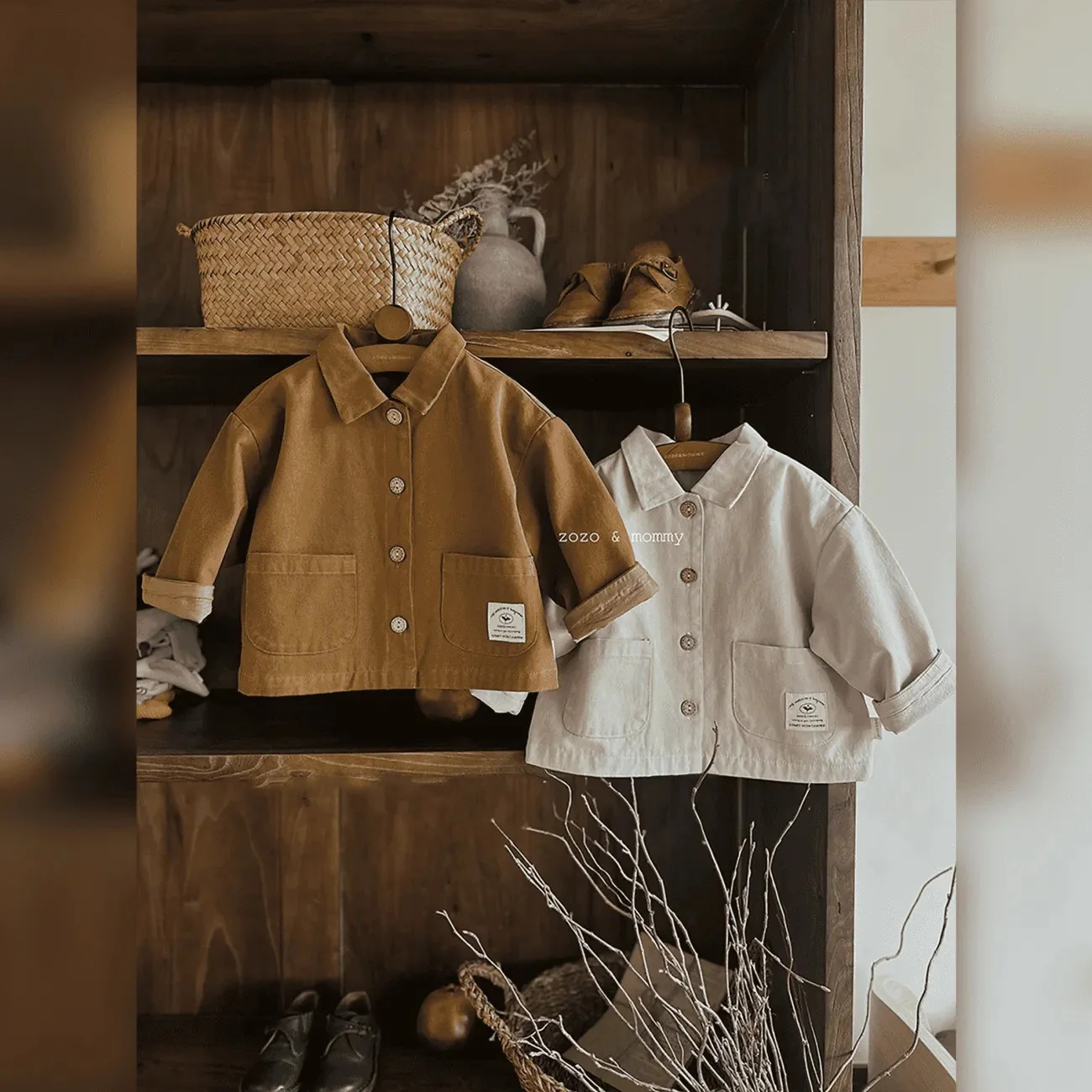 Autumn Toddler Baby Boys Coat Cotton Stickers Long Sleeve Infant Boys Jacket Loose Turn Down Collar Newborn Boys Outerwear Coats